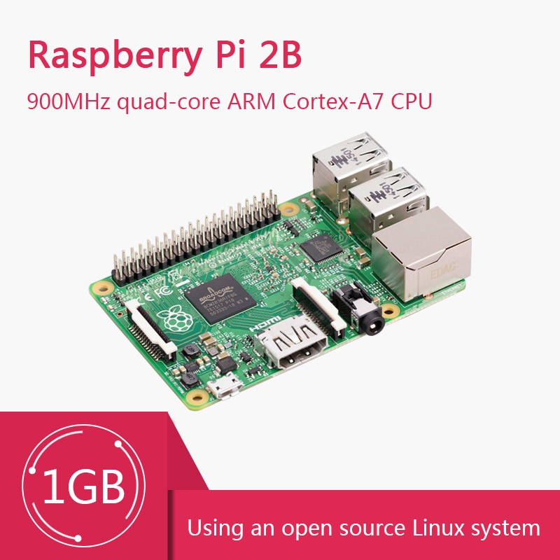 New official Raspberry Pi 2 generation B-type development board raspberry pi 2B motherboard 1GB ARM 1